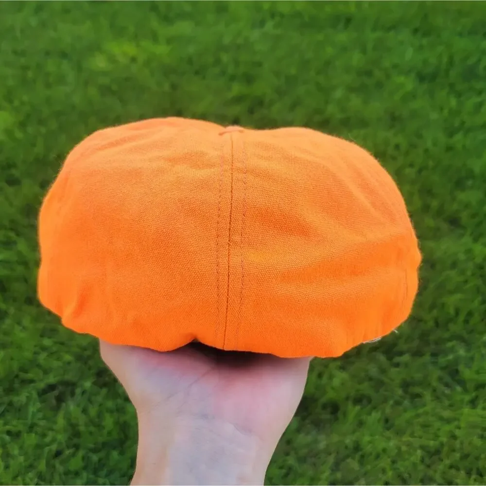 Vintage Blaze Orange Hunting Hat Buck Deer
